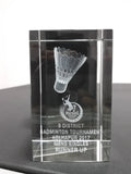 Premium 3D Laser Engraved Crystal Model