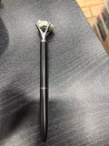 Pyrite Crystal Pen for Gifting Men & Women | Manifestation Gemstone Rock Ball Point Pen